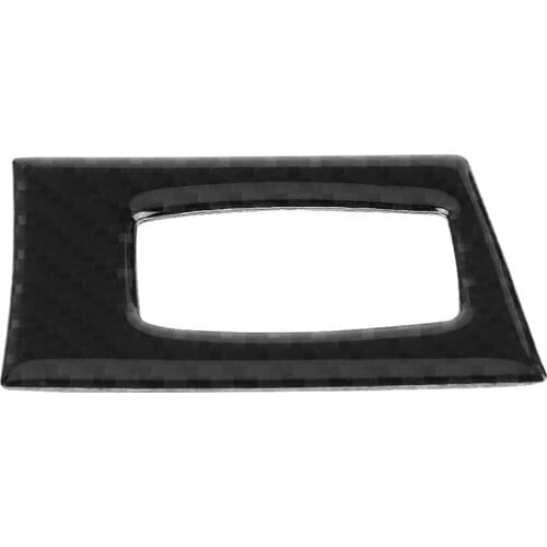 Carbon Fiber Car Key Hole Frame Cover Trim, Key Hole Frame Sticker Decoration Interior Accessory for BMW 3 Series E90 E92 E93