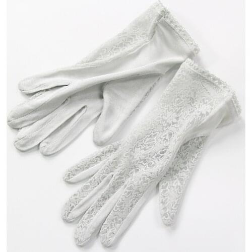 Sexy Summer Women UV Protection Sunscreen Short Sun Natural Silk Knit Mittens Thin Mulberry Silk Driving Skin Beauty Gloves K5