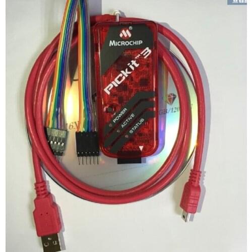 PICKIT3 PICKIT 3 Programmer Off line Programming PIC Microcontroller Chip PIC Simulator for MPLAB IDE X IDE, PG164130 in stock