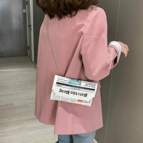 Luxury Designer Womens Bag Personality Fashion Shoulder Bags Ladies All-match Messenger Bag Newspaper Modeling Small Square Bag