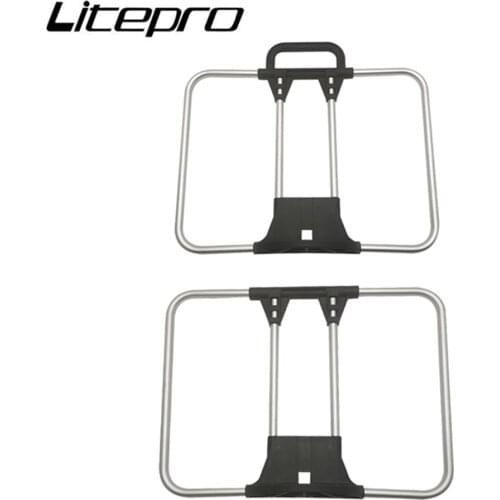 Folding Bike Schoolbag Rack Row Frame For Brompton 3 Sixty Bicycle Front Shelf Food Basket S-bag Backpack Rack Cycling Parts