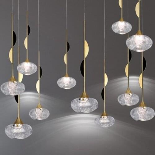 Modern crystal pendant lighting For Dining Room Indoor Home Kitchen suspension light Bar Decor kitchen pendant lights