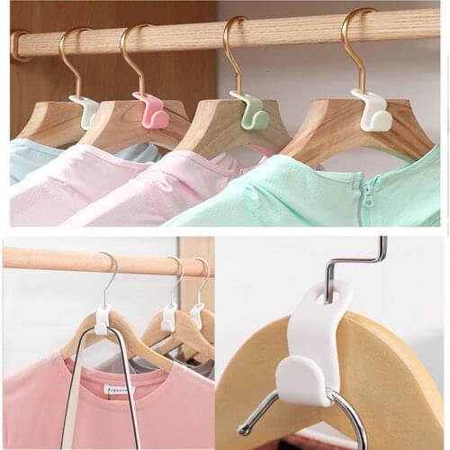 Clothes Hanger Hook Wardrobe Closet Connect Hooks Rails Storage Organzier Hook Clothes rack Linking Hooks closet organizer