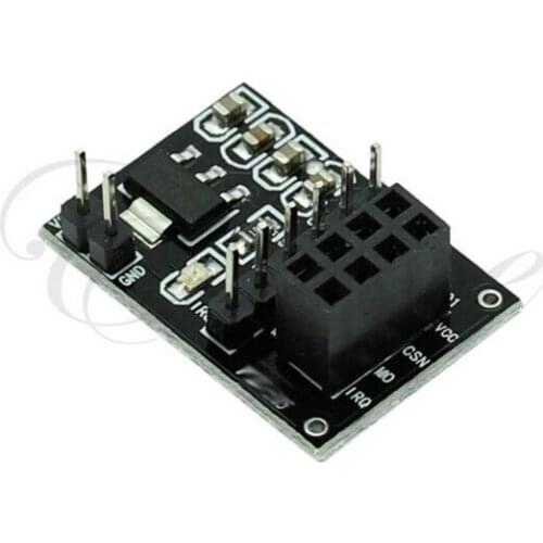 Whelesale 5Pcs/lot Socket Adapter plate Board for 8Pin NRF24L01+ Wireless Transceive module 51 Free Shipping