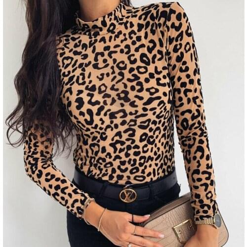 Wsevypo Leopard Blouses China