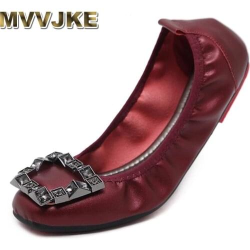 MVVJKEFashion Brand Boat Shoes Women Flat Casual Shoes Soft Leather Womens Flats Elegant Office Ladies Footwear Plus Size