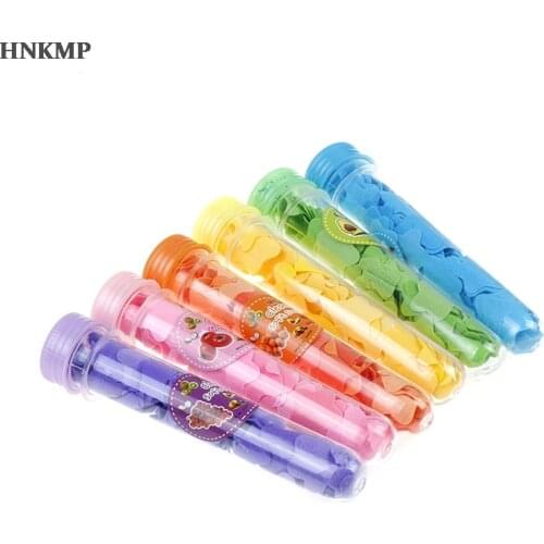 Women Mini Body Washing Bath Test Tube Confetti Foaming Flower Paper Soap Slice Travel Accessary Portable