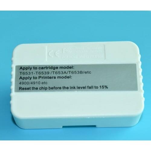 1 PC Chip Resetter for Epson T6531-T6539 T653A T653B for Epson Stylus Pro 4900 4910 Printer