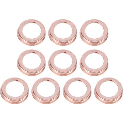 10Pcs Oil Drain Plug Crush Washer Gaskets 11026JA00A Fit for Nissan 2010-2011 Metal Crush Gaskets Car Accessories