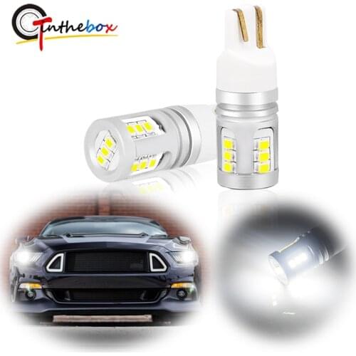 2PCS Error Free CAN-bus T10 168 194 15-SMD LED Side Marker Light bulbs For Mercedes Benz W211 W221 W220 W163 W164 W203 C E SLK