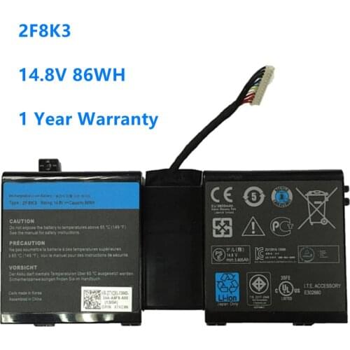 Laptop Battery for DELL Alienware 17 18 M17X R5 M18X R3 0G33TT 0KJ2PX G33TT KJ2PX 2F8K3 14.8V 86WH