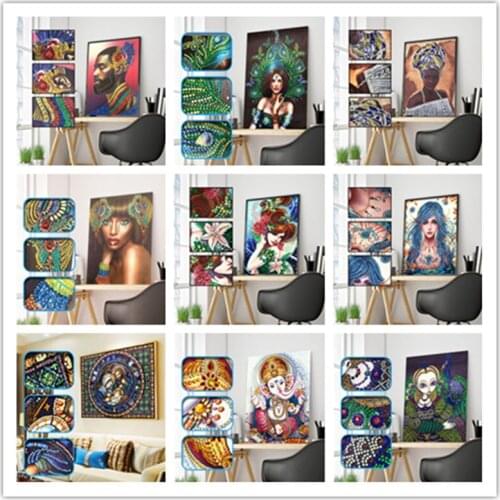 5D DIY Diamond Painting Special Diamond Embroidery Character Cross Stitch Painting Sticker Rhinestone Decoration
