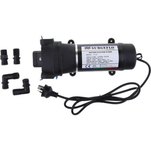 Water Pressure Diaphragm Pump , 4.7GPM 40psi , 220V Selfpriming Water Pump