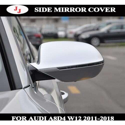 For AUDI A8L A8 D4 W12 2011 2012 2018 6pcs Rearview Mirror Cover Caps Left Right Car Side Replacement Rear View Mirror Cover