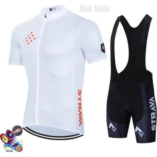 Cycling Jersey 2021 Summer Pro Team STRAVA Bike Jersey Kit Breathable MTB Maillot Ropa Ciclismo Bib Shorts Men Cycling Clothing