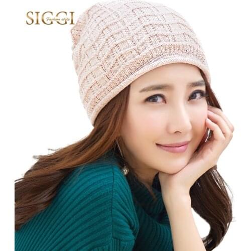 FANCET Winter Women Beanies Skullies Solid Warm Cute 100% Wool Knitted Hats For Youth Girls Bonnets Gorros Female 89257