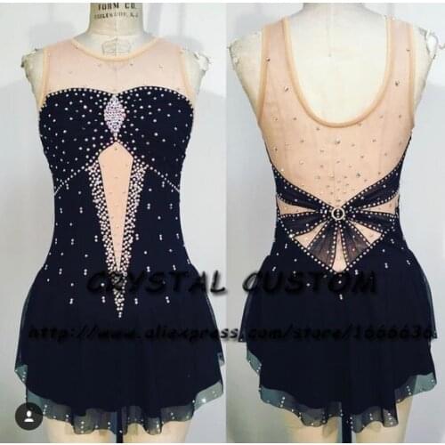 Crystal Custom Figure Skating Dresses Girls New Brand Ice Skating Dresses For Competition DR4596