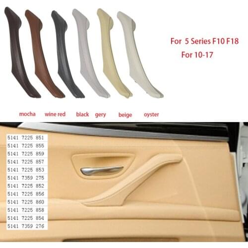 LHD RHD Leather Interior Door Pull Handle Assembly for 5 Series F10 F11 F18 520i 523i 525i 528i 535i