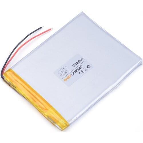 Lithium ion rechargable battery 356587 2100mAh For Mp3 GPS PSP phone PAD MID DVD Power bank