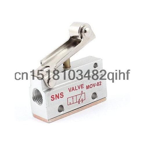MOV-02 2 Position 3 Way Roller Lever Gas Air Pneumatic Mechanical Valve