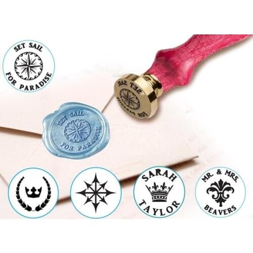 Customizable Classic/Regal Crowns/Fleurs Design Wax Seal Stamp