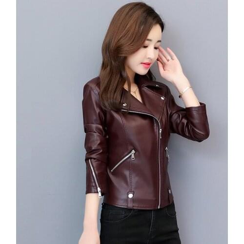 New Plus Size 3XL Womens Leather Jacket Female Leather Coat Women Jackets 2020 Autumn Ladies Coats Outerwear