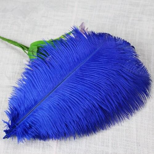 New Best-selling products 50 PCS blue 55-60 cm/22-24 inches ostrich feathers Wedding Birthday Christmas Decorations