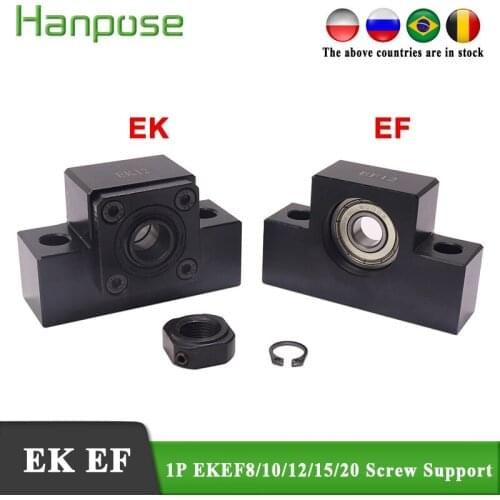 1 sets EK8 EF8 EK10 EF10 EK12 EF12 EK15 EF15 EK20 EF20 support unit for ballscrew SFU1204 SFU2005 SFU1610 SFU1605