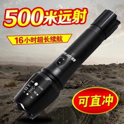 Outdoor Lighting Emergency Light Home Diving Flashlight Men Led Camping Light Stand Pd40r Stepless Dimming Matraque Home Eg50sd