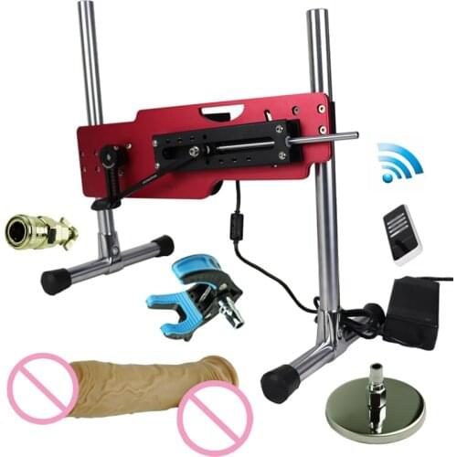 Fredorch Popular Premium Sex Machine, Thrusting Machine Wireless Remote Control Vibrator with Accessories Suction Cup Realistic