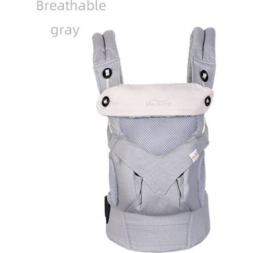 Adjustable Baby Carrier Simple Double Shoulder Baby Wrap Carrier Soft Breathable Backpack Front And Back For Infant To Toddler