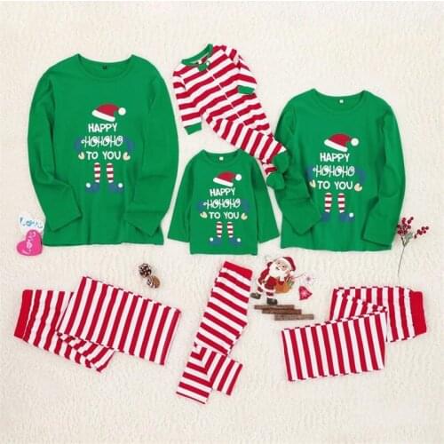 Christmas Family Pajama Sets Family Matching Outfits Nightshirt Mother Daughter Father Son Kids Pyjama Men Women Clothes