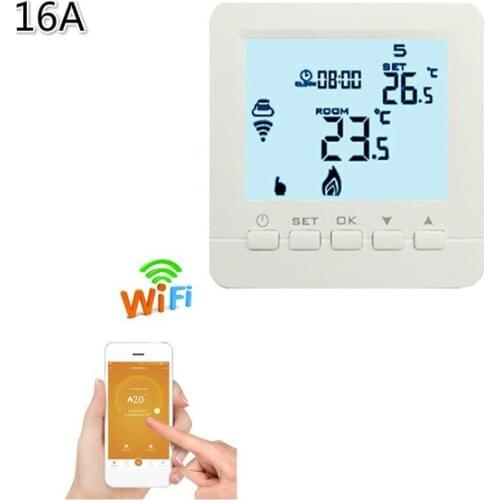 Programmable Thermostat Heating WiFi 16A 110V- 230V App Temperature Control Electric heating wifi Thermostat with 6 languages