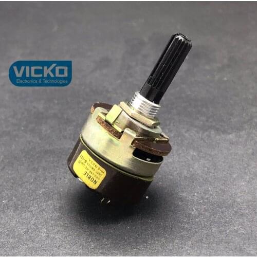 [VK] Japan NOBLE rotary power switch A9S1 TV3 250V 8A handle 25MM flowers 2 feet