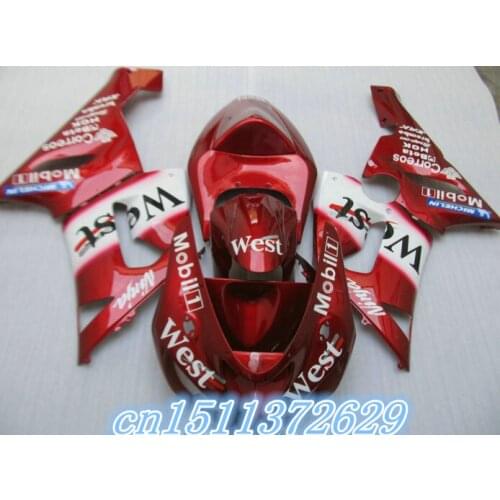 High quality Motorcycle fairings kit for KAWASAKI Ninja ZX 6R 2005 2006 sport fairing kits ZX6R 636 05 06 red WEST aftermarket
