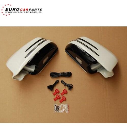W204 mirror cover fit for MB C-CLASS W204 C200 C250 C63 mirror cover with led painted into white