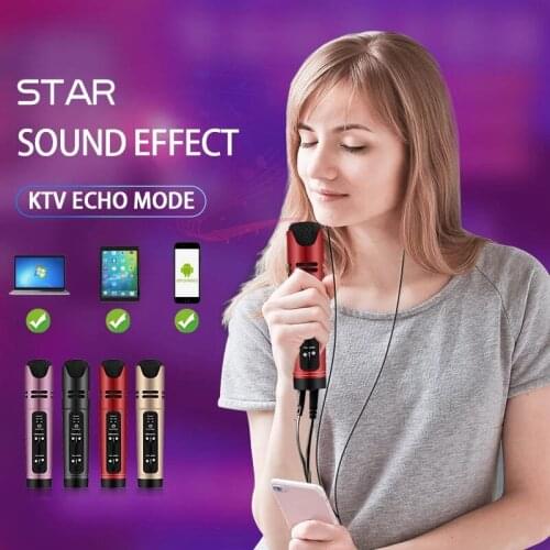 Live Streams Youtube Video DJ Condenser Microphone for Sing Recording Karaoke for Phone PC Computer Mic Audio Pop Filter 6 Voice
