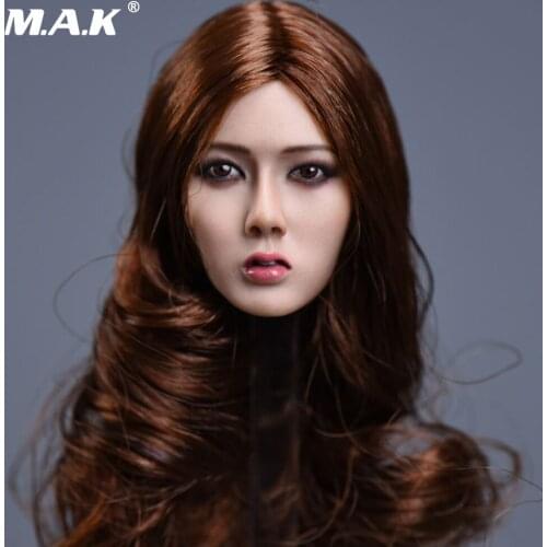 1/6 Xiu Series Asian Female Head Curly Blond Hair F 12" Body Figure Toy