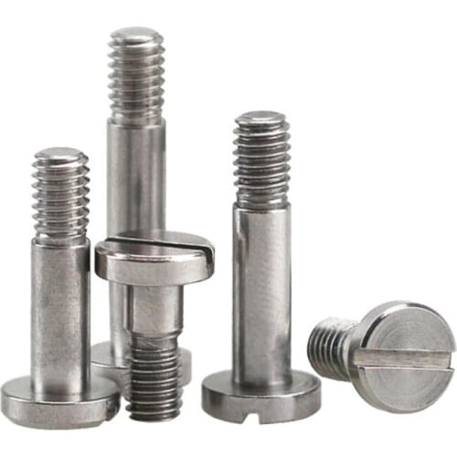 1Pcs M2 M2.5 M3 Slotted Shoulder Screw Stainless Steel Cylinder Head Open Slot Shoulder Screws Bolt