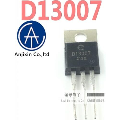 10pcs 100% orginal and new power switch transistor D13007 TO-220 in stock