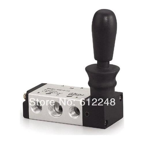 3 Way 2 Position 1/4" BSPT Hand Lever Operated Pneumatic Valve 3H310-10
