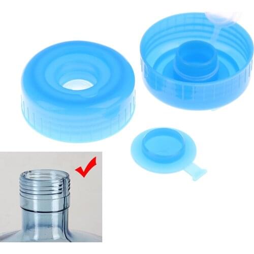 5Pcs/lot Gallon 55mm Drinking Water Bottle Screw On Cap Replacement Anti Splash Lids Reusable Caps Tops With Screw Thread