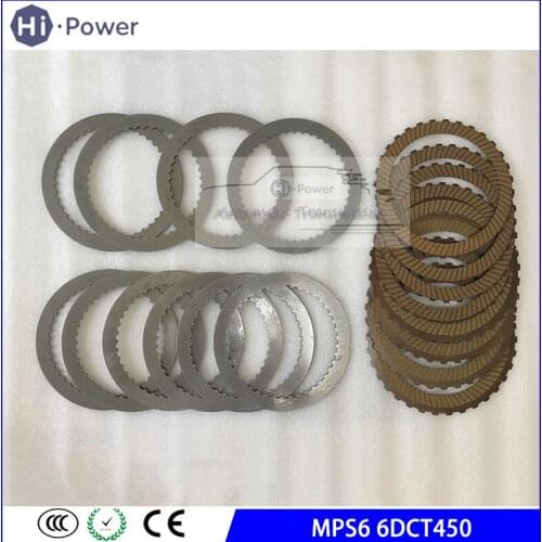 6DCT450 MPS6 Transmission Rebuild Part Clutch Friction & Steel Plates for Ford Mondeo & for Focus 6-Speed DSG