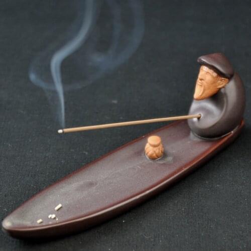 Antique Incense Burner Holder Stick Refoulement Meditation Porcelain Geurbrander Crockery Budha Decoracion Backform Zen 60KOB07