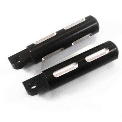 EPeiGo Black Male Mount-style Foot Pegs Motorcycle Footrests Footpeg For Harley FLHT Dyna Electra Glide V-Rod Touring