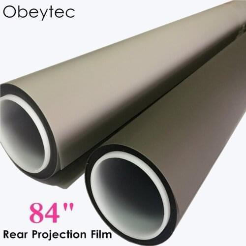 Obeytec 84" Holographic Projection Film, Adhesive Rear Projection Film for Window Display Screen