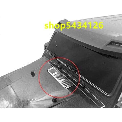 Stainless Steel Hood Guards Rc Crawler Accessories For 1/10 Rc Car Traxxass Trx4 Trx6 Remote Control Car G500 G63 Upgrade Parts