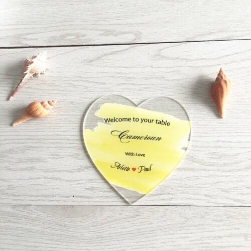 Colorful Save The Date Card 10PCS Custom Heart Shape Laser Cut 3D Handmade Invitation Cards Wedding Souvenir