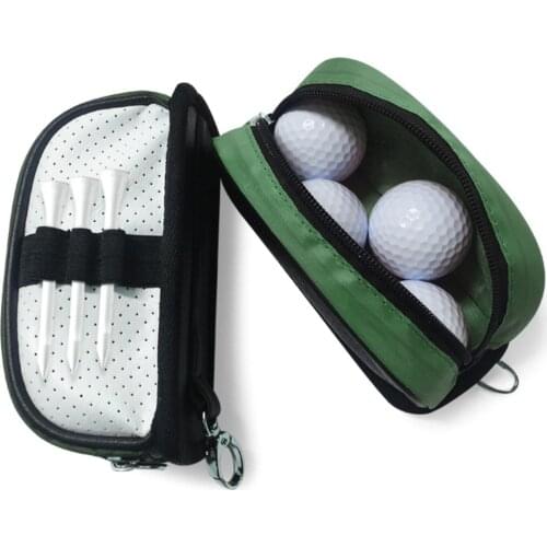 Multifunctional Golf Ball Washer Cleaner Pouch Bag Clip Hook Belt Valuables Fit Men Women Kids Portable Pu Golf Ball Accessories