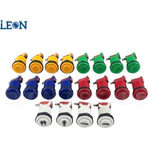 100 Pcs Happ Arcade Button Kit For Pandora Jamma Arcade Button Style Rasperry Pi Big Buttons Neo Geo